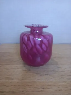 Buy Vintage Signed Art Glass Vase • 15£