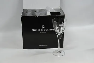 Buy Royal Doulton Cimode 24303 Crystal Wine Glasses - Set Of 6 - NEW - Made In Italy • 208.88£