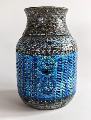 Buy Original 1950s 1960s Aldo Londi Bitossi Rimini Blu Blue Jar Vase Italy Pottery • 20£