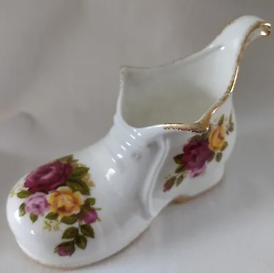 Buy  Cottage Rose  3 .5 Inch High Boot, Bone China • 8.99£