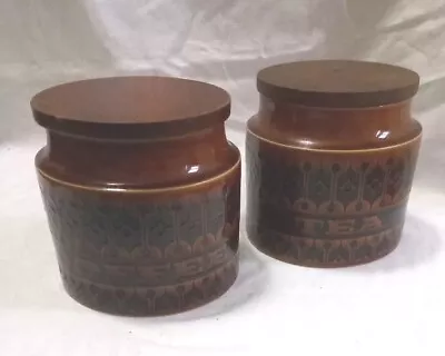 Buy Hornsea Pottery Heirloom Medium Tea And Coffee Storage Jars With Lid, 1974. • 19.99£