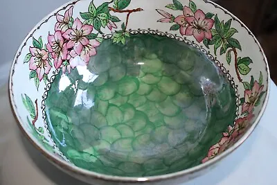 Buy Vintage Maling Pottery Bowl / Fruit Bowl - Azalea  21cm Diameter. Lustre Finish • 6.99£