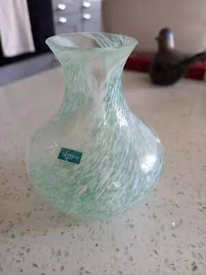 Buy Caithness Bud Vase Green Art Glass Abstract Collectable • 4.99£