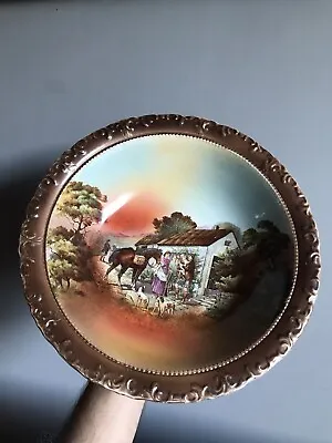 Buy J. Kent Fenton Bowl Old Foley Ware Horse And Family Country Scene • 195£