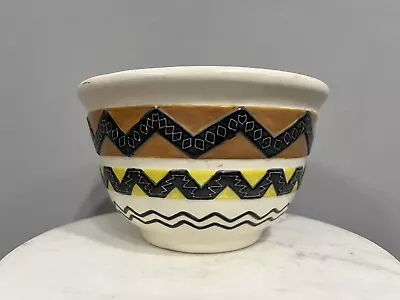 Buy Vintage 1970’s Handmade Signed Aztec Southwestern Style Striped Pottery Planter • 18.94£