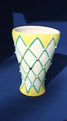 Buy Rare MCM Italian FRATELLI FANCIULLACCI Candy Lattice Woven  Vase 8  Bitossi • 48£