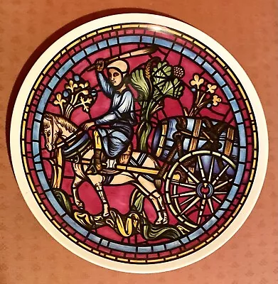 Buy Fine China Crown Collectible Plate Stained Glass Windows - St Lubin Window • 9.50£