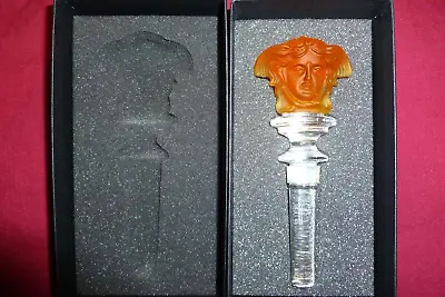 Buy Versace By Rosenthal Glass Wine Bottle Stopper Amber Colour Brand New Boxed  • 49.95£