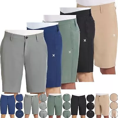 Buy Hurley Men's Shorts Casual Stretch Chino Quick Dry Hybrid Summer Golf Bermuda • 8.99£