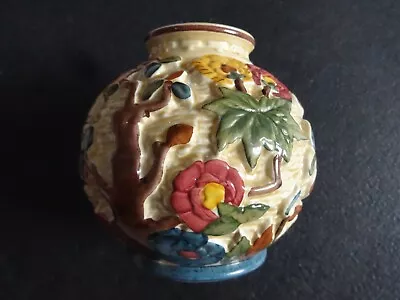 Buy Vintage Indian Tree Hand Painted H J Wood Staffordshire Pot Vase 574 5 Inches • 10£