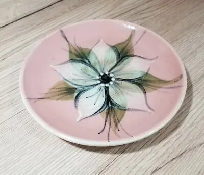 Buy Small 1970s Vintage Alvingham Pottery Pink Flower Dish(12 Cm Diameter) • 14£