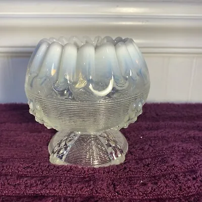 Buy Antique Northwood Glass Rose Bowl White Opalescence  • 14.41£