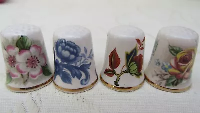 Buy Four Vintage China Thimbles Mason's Ironstone England-floral Design- Excellent • 2.99£