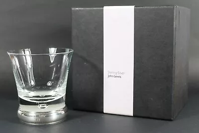 Buy Broadway & Co For John Lewis, Sterling Silver Footed Crystal Glass Tumbler #1 • 39.99£