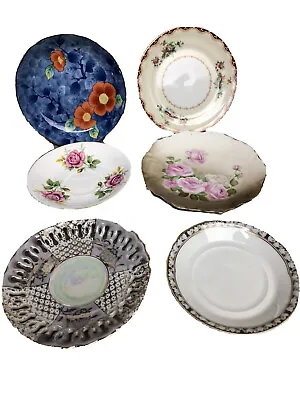 Buy Lot Of 6 Vintage Small Plates, Limoges, Bavaria, Meito Japan, Bone China England • 27.50£