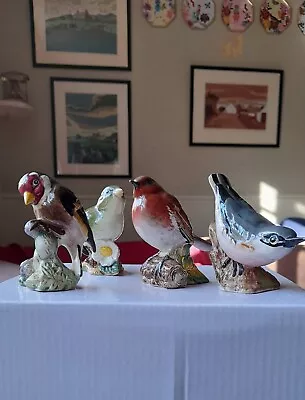 Buy Collectable Beswick Birds Robin, Greenfinch, Goldfinch & Nuthatch • 45£