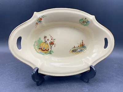 Buy Dish Royal Staffordshire Pottery A.J.Wilkinson Honeyglaze Vintage Display Or Use • 12.47£