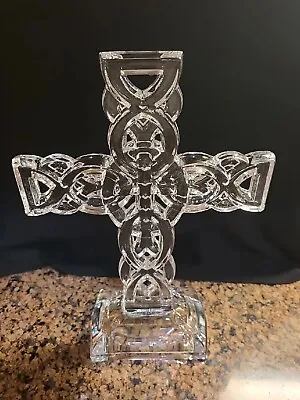 Buy Bohemia Crystal Clear Standing Cross Paper Weight 24% Pbo​  Czech 11  New • 33.20£