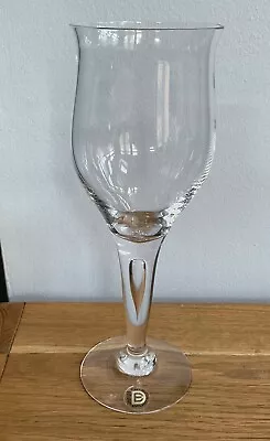 Buy Vintage Dartington 24% Lead Crystal Sharon Wine Glass - Tulip Shape 19cm Tall • 9.99£