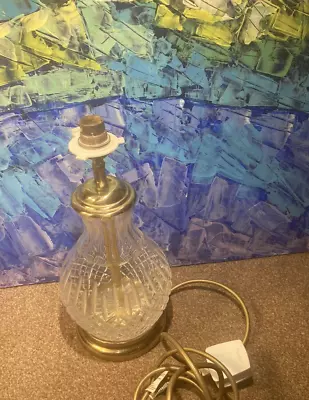 Buy STUART Crystal - SHAFTESBURY Cut - Lamp Base - 12 USED  Comes With No Light Bulb • 89.99£