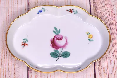 Buy Vintage Older Herend Hungary Hand Painted Floral Porcelain Small Dish Tray • 37.94£