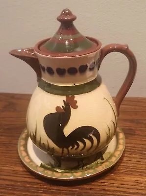 Buy Vintage Torquay Ware Hand Painted Teapot And Coaster Cockerell See Description  • 24.95£