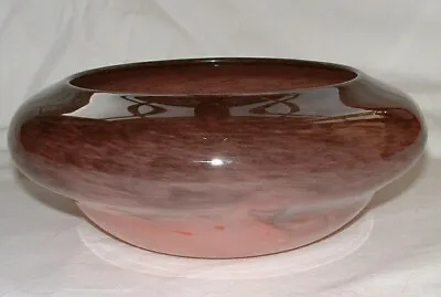 Buy Vintage Pink Strathearn Scottish Art Glass Bowl – British Vasart Leaping Salmon  • 59.99£