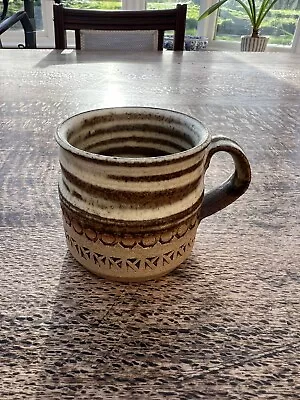 Buy Handmade Studio Pottery Vintage Retro Stamped Mug  • 2.49£
