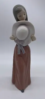 Buy Lladro Bashful Lady Girl With Hat Figurine (5007) 1978 (Retired) D5 • 50£