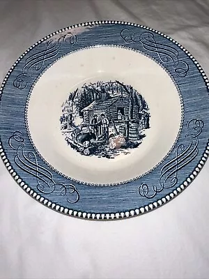 Buy Currier & Ives 9” Ironstone Soup Or Serving Bowl  Maple Sugaring  By Royal China • 12.05£