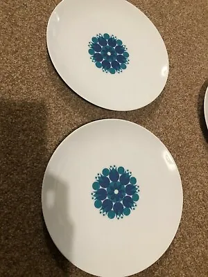 Buy Blue Pinwheel Thomas China Set Of 2 ‘9 1/2”’ Dinner Plates Exce Condition • 16£