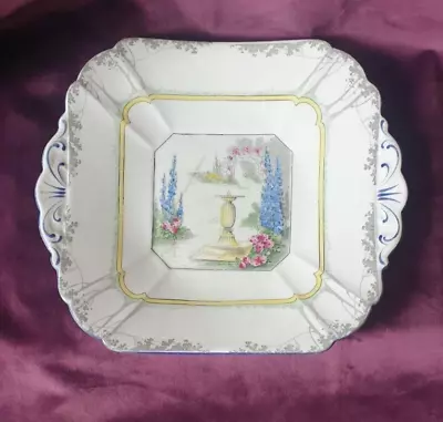 Buy Shelley Queen Anne Cake Plate My Garden 11607 (1928) AS SEEN • 12£