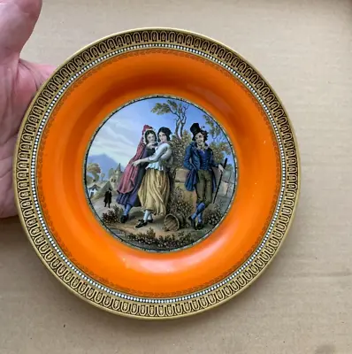 Buy Prattware Pot Lid Plate Irishman Rare Orange  Leslie Crowther Collection • 14.99£