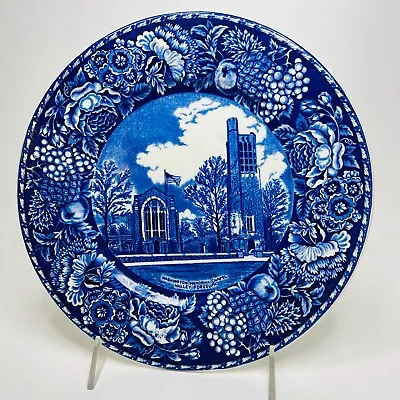 Buy Antique Flow Blue Staffordshire Plate Washington Memorial Chapel  10 In Across • 34.74£