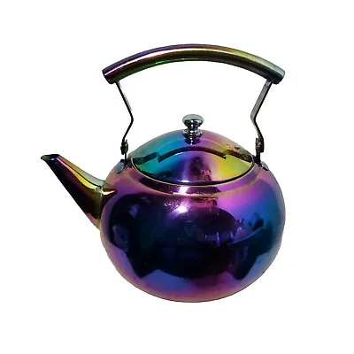Buy Rainbow Tea Pot Kettle Stainless Steel 2 Liter 2 Qt • 14.40£