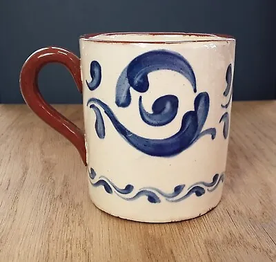 Buy Aller Vale Pottery Blue And Cream Unmarked Mug•Collectable•Early Example 1900s • 4.95£