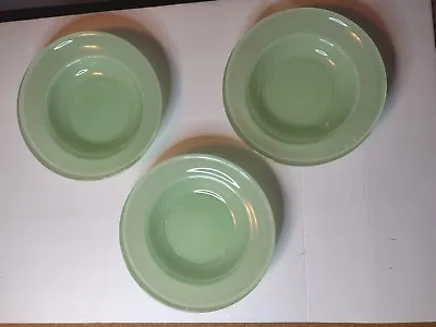 Buy 3 English PYREX 389 Tableware Mint Green 9  Glass Cereal Soup Bowls Vintage • 20.59£