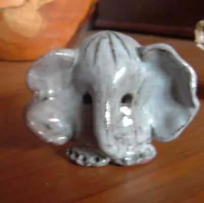 Buy Briglin Elephant Studio Pottery & 3 Other Studio Handmade Figurines-pig/dog/cat • 10£