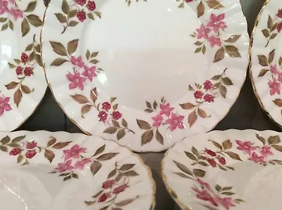 Buy Pretty 5x Royal Stafford Tea Plates - 16.5cm Dia - Fragrance Pattern • 32£