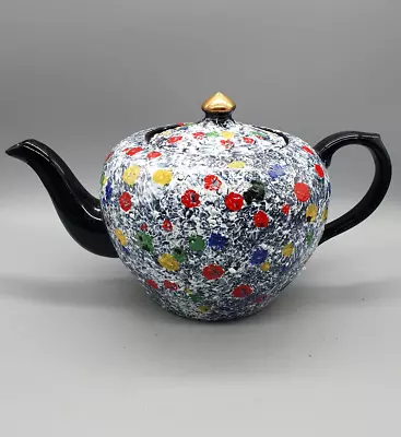 Buy Sponge Effect Floral Decoration Teapot By ARTHUR WOOD Pottery Mid 1900S • 26£