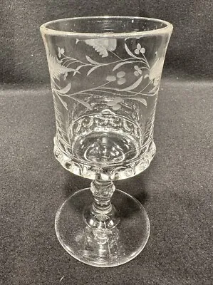Buy 1880s EAPG Pattern Glass Ripley Dakota Baby Thumbprint Fern Berry Glass • 16.07£