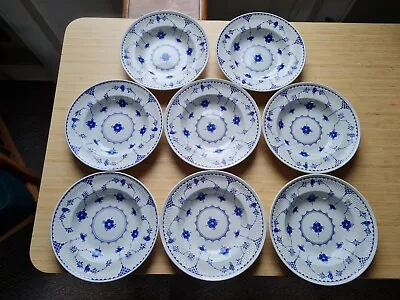 Buy 8 Masons/ Denmark Blue 9  Plates  VGC • 25£