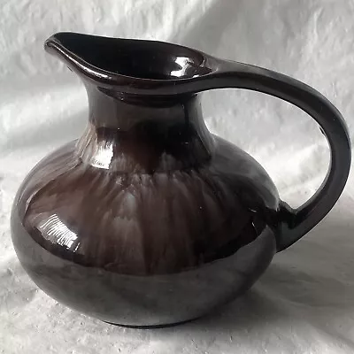 Buy Blue Mountain Jug Vintage Pottery Drop Glaze Brown & White 4 Inches • 8.31£