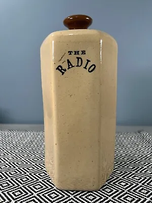 Buy Vintage Hot Water Bottle Lovatt Langley Ware Made The Radio Stone Bottle  • 30£