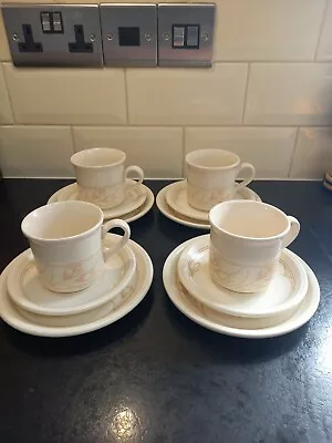 Buy 4 X Biltons Churchill Spring Bouquet Trios Side Plates Cups & Saucers Immaculate • 10£