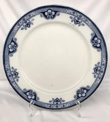 Buy Antique EB B JEL Belle Pattern Flow Blue Luncheon Plate 9 1/2” 1880s • 16.56£