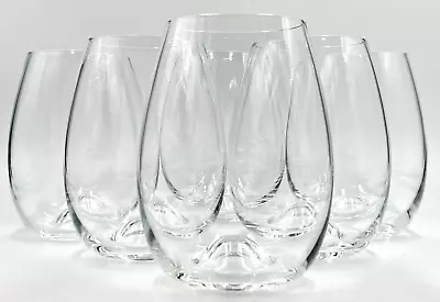 Buy Set Of 6 Dartington Solo Stemless Wine Glasses, England, Excellent Condition • 37.92£