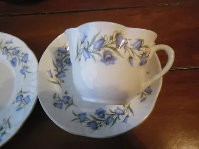 Buy Beautiful Staffordshire Crown China  Bluebell  Trio #1 • 15£
