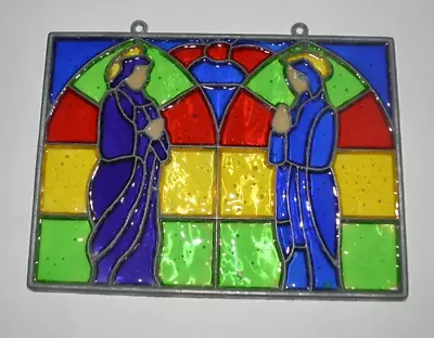 Buy Suncatcher - Stained Glass Window Hanger ~ Church Religious Scene 5 1/2  X 4  • 9.49£
