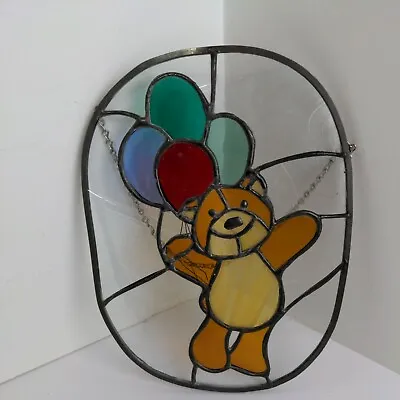 Buy Stained Glass Light Catcher Teddy Bear & Balloons 8.25  × 11  • 38.27£